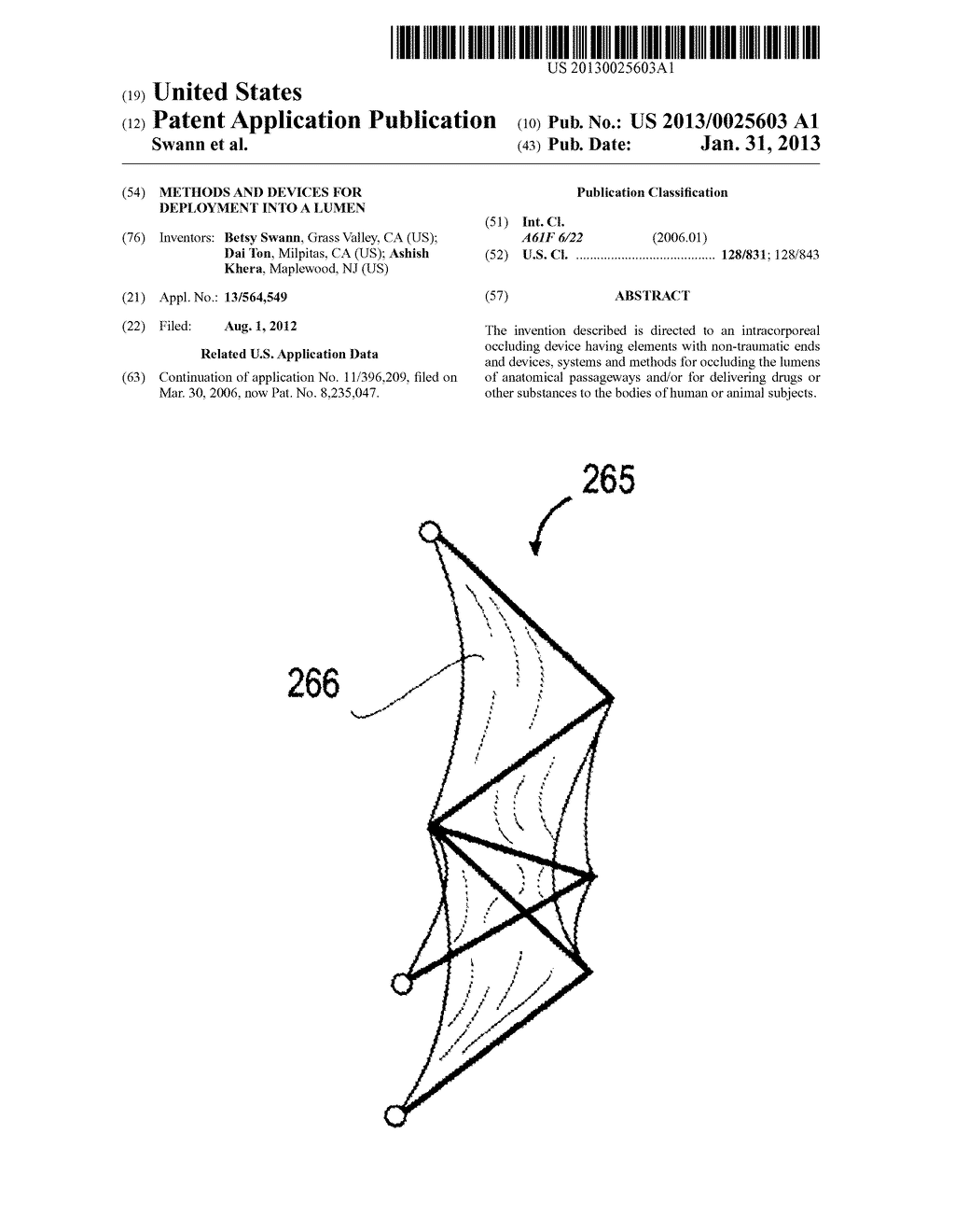 METHODS AND DEVICES FOR DEPLOYMENT INTO A LUMEN - diagram, schematic, and image 01