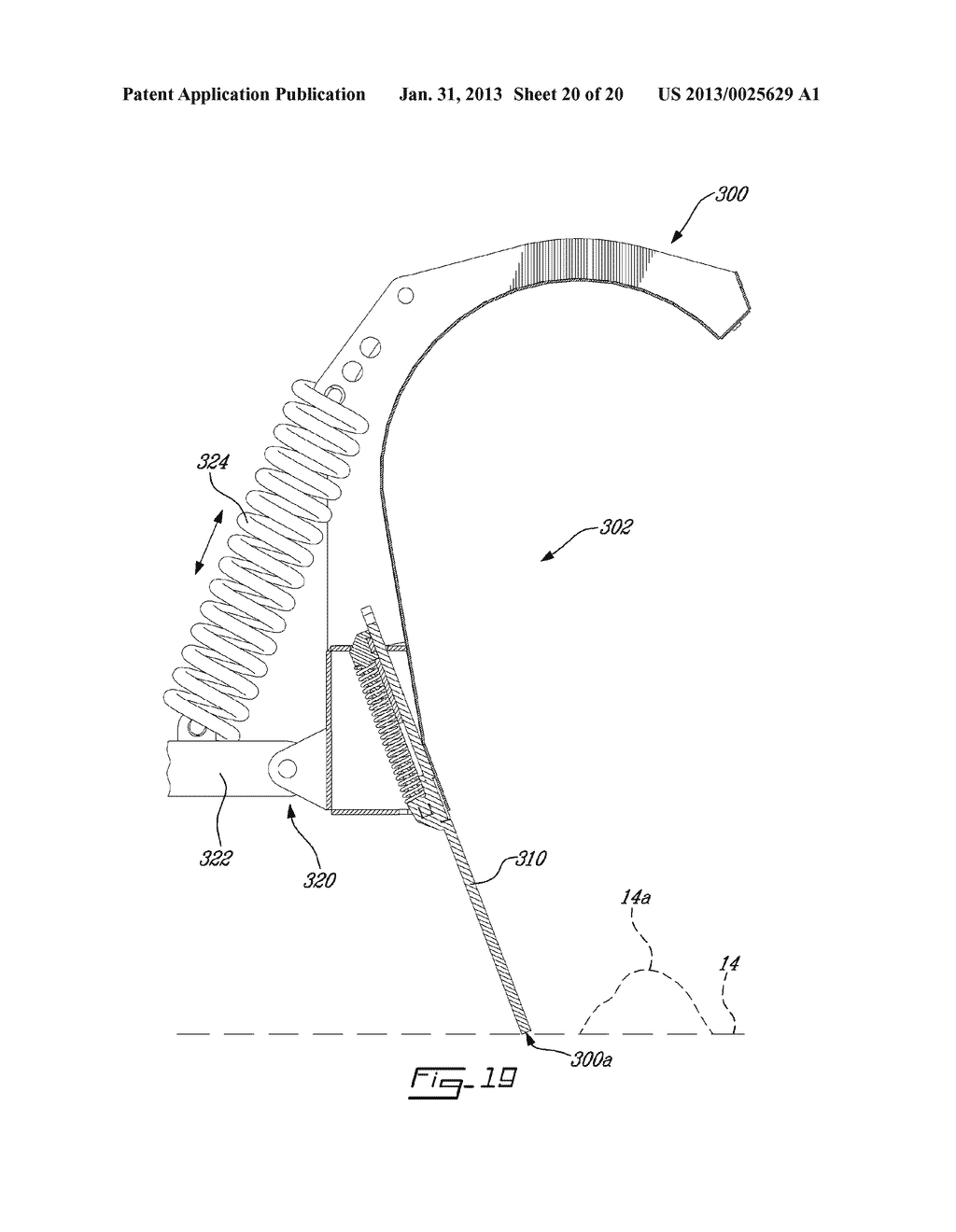 SCRAPER BLADE DEVICE FOR CLEANING A SURFACE AND METHOD - diagram, schematic, and image 21