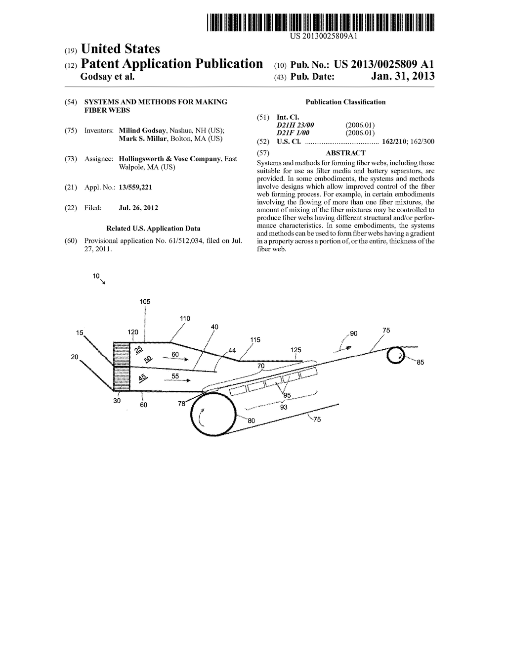 SYSTEMS AND METHODS FOR MAKING FIBER WEBS - diagram, schematic, and image 01