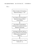 INJECTION MOLDING OF METALLIC GLASS BY RAPID CAPACITOR DISCHARGE diagram and image