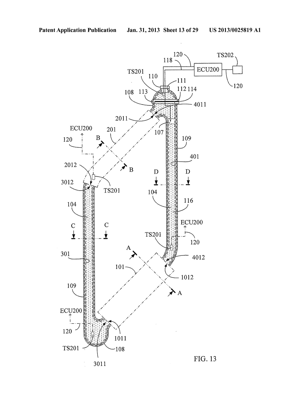 CLOSE-LOOP TEMPERATURE EQUALIZATION DEVICE HAVING SINGLE-FLOWPATH HEAT     RELEASING DEVICE - diagram, schematic, and image 14