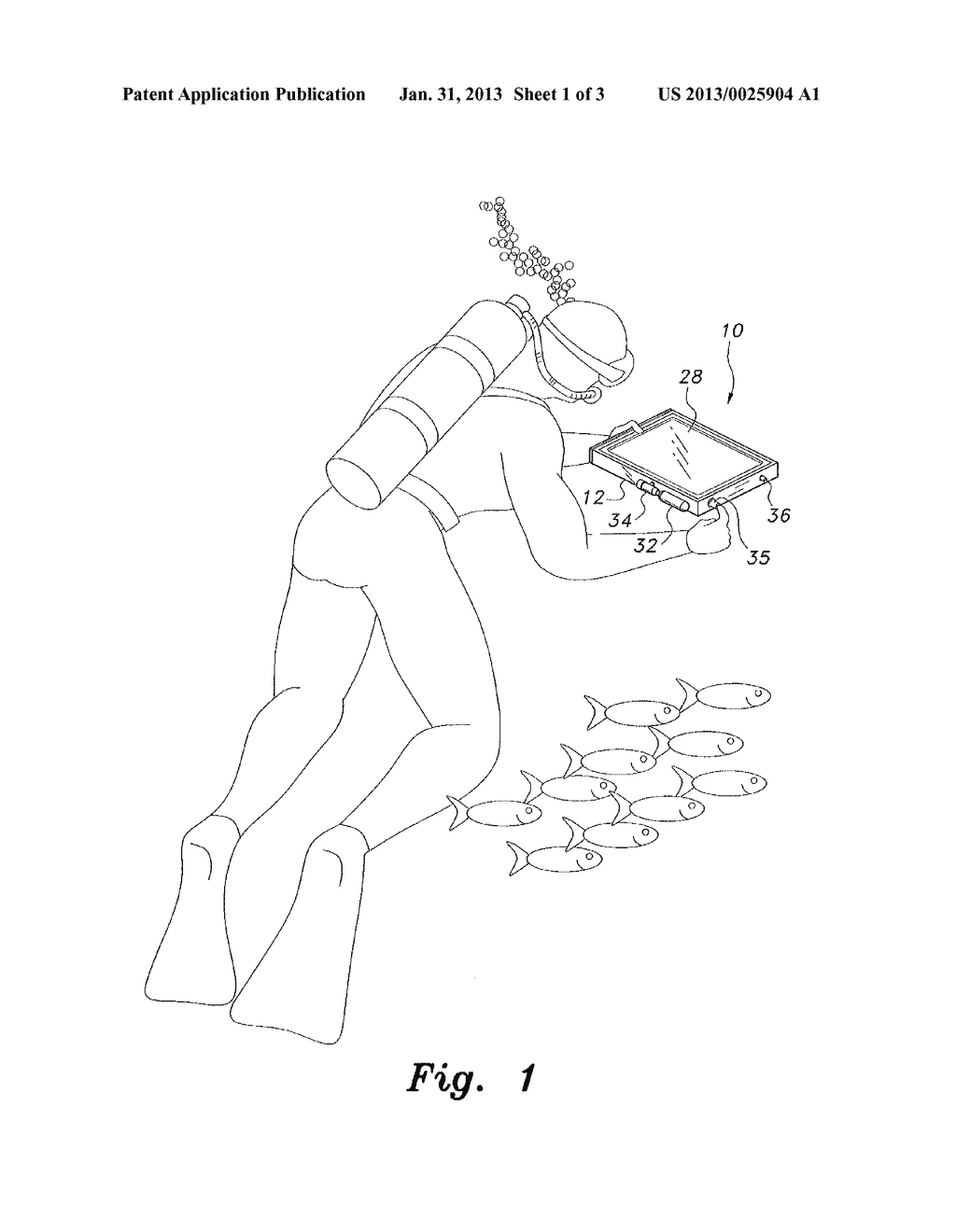 Pressurized waterproof case electronic device - diagram, schematic, and image 02