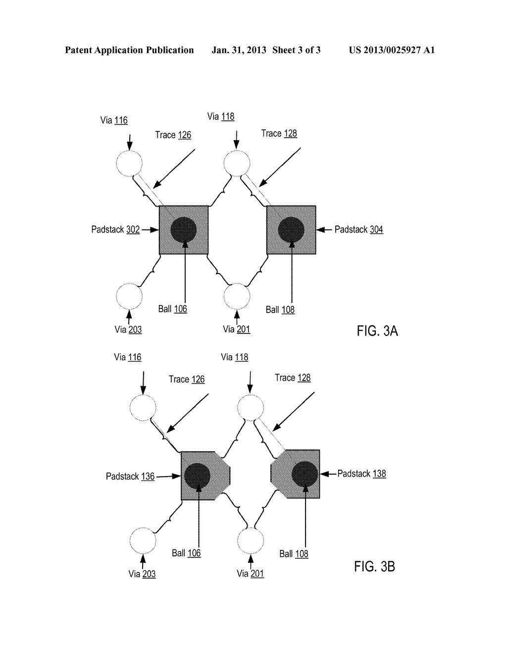 Modified 0402 Footprint For A Printed Circuit Board ('PCB') - diagram, schematic, and image 04