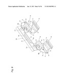 FLOATING DISC BRAKE, METHOD OF ASSEMBLING SAME, AND ASSEMBLIES CONSISTING     OF PAD CLIPS AND RETURN SPRINGS diagram and image