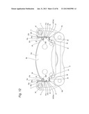 FLOATING DISC BRAKE, METHOD OF ASSEMBLING SAME, AND ASSEMBLIES CONSISTING     OF PAD CLIPS AND RETURN SPRINGS diagram and image