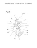 FLOATING DISC BRAKE, METHOD OF ASSEMBLING SAME, AND ASSEMBLIES CONSISTING     OF PAD CLIPS AND RETURN SPRINGS diagram and image