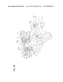 FLOATING DISC BRAKE, METHOD OF ASSEMBLING SAME, AND ASSEMBLIES CONSISTING     OF PAD CLIPS AND RETURN SPRINGS diagram and image