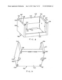 Stackable merchandise trays diagram and image