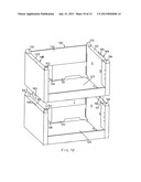 Stackable merchandise trays diagram and image