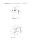 SELF CLOSING FLOW CONTROL DEVICE WITH ADJUSTABLE ACTUATOR ELEMENT FOR     CONTAINER CLOSURES diagram and image