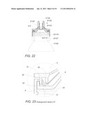 SELF CLOSING FLOW CONTROL DEVICE WITH ADJUSTABLE ACTUATOR ELEMENT FOR     CONTAINER CLOSURES diagram and image