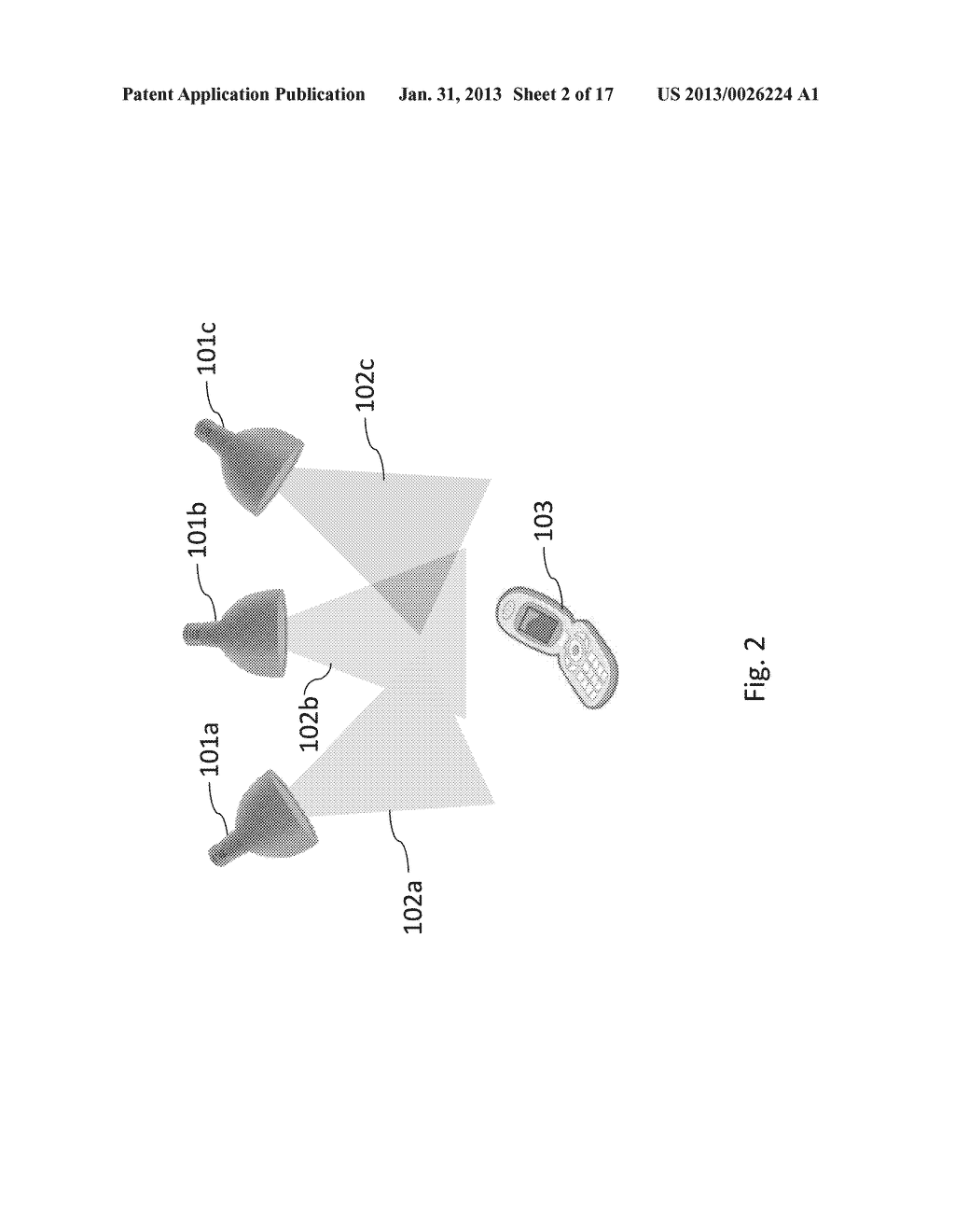 METHOD AND SYSTEM FOR DETERMINING THE POSITION OF A DEVICE IN A LIGHT     BASED POSITIONING SYSTEM USING LOCALLY STORED MAPS - diagram, schematic, and image 03