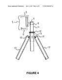 APPARATUS FOR SECURING A DEVICE IN A VIEWABLE LOCATION diagram and image