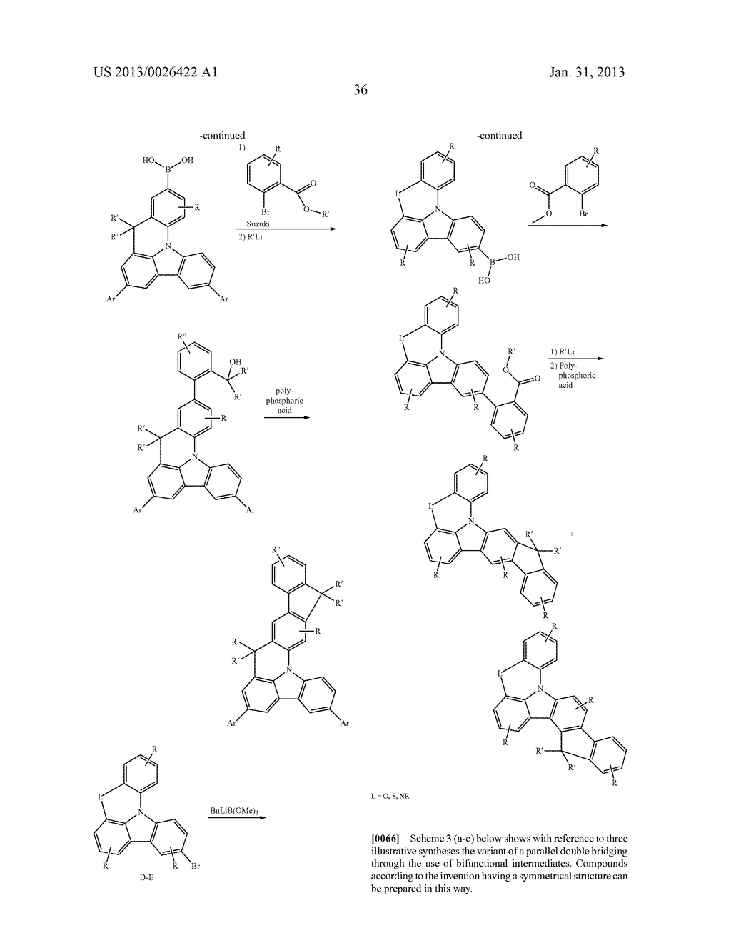 BRIDGED TRIARYLAMINES AND -PHOSPHINES AS MATERIALS FOR ELECTRONIC DEVICES - diagram, schematic, and image 37