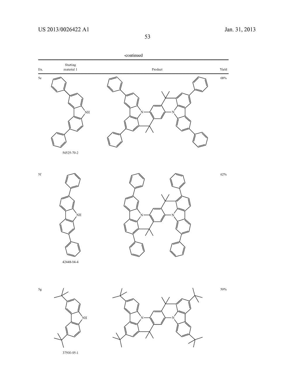 BRIDGED TRIARYLAMINES AND -PHOSPHINES AS MATERIALS FOR ELECTRONIC DEVICES - diagram, schematic, and image 54