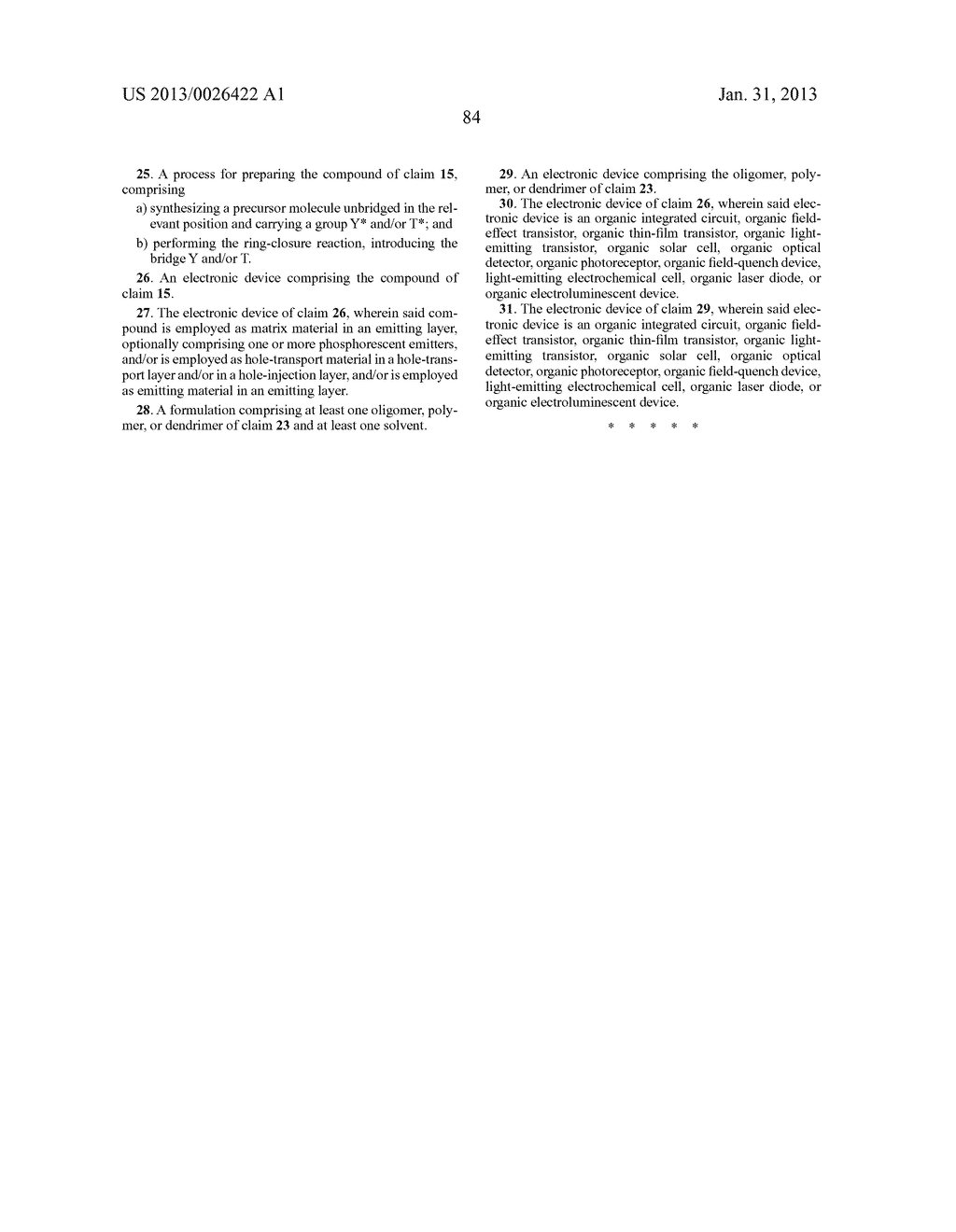 BRIDGED TRIARYLAMINES AND -PHOSPHINES AS MATERIALS FOR ELECTRONIC DEVICES - diagram, schematic, and image 85