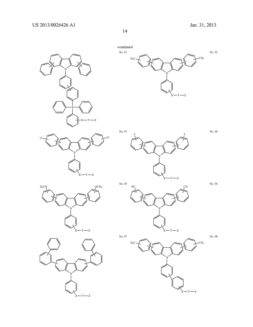 CARBAZOLE DERIVATIVE AND SEMICONDUCTOR NANOCRYSTAL - diagram, schematic, and image 31