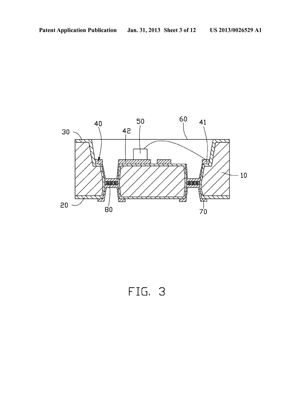 LIGHT EMITTING CHIP PACKAGE AND METHOD FOR MAKING SAME - diagram, schematic, and image 04