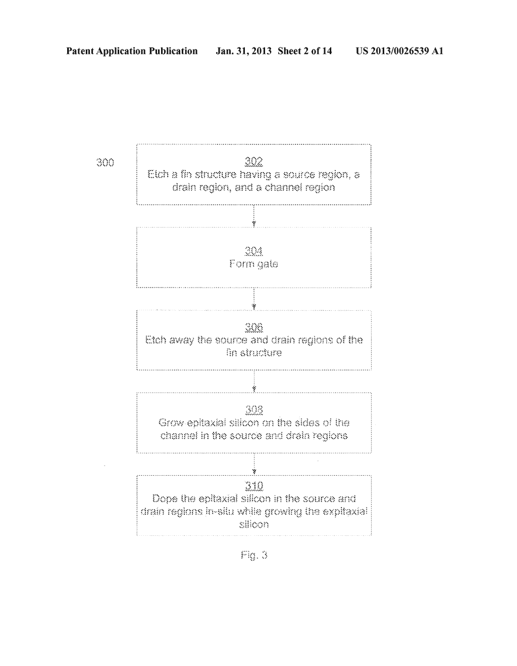 REPLACEMENT SOURCE/DRAIN FINFET FABRICATION - diagram, schematic, and image 03