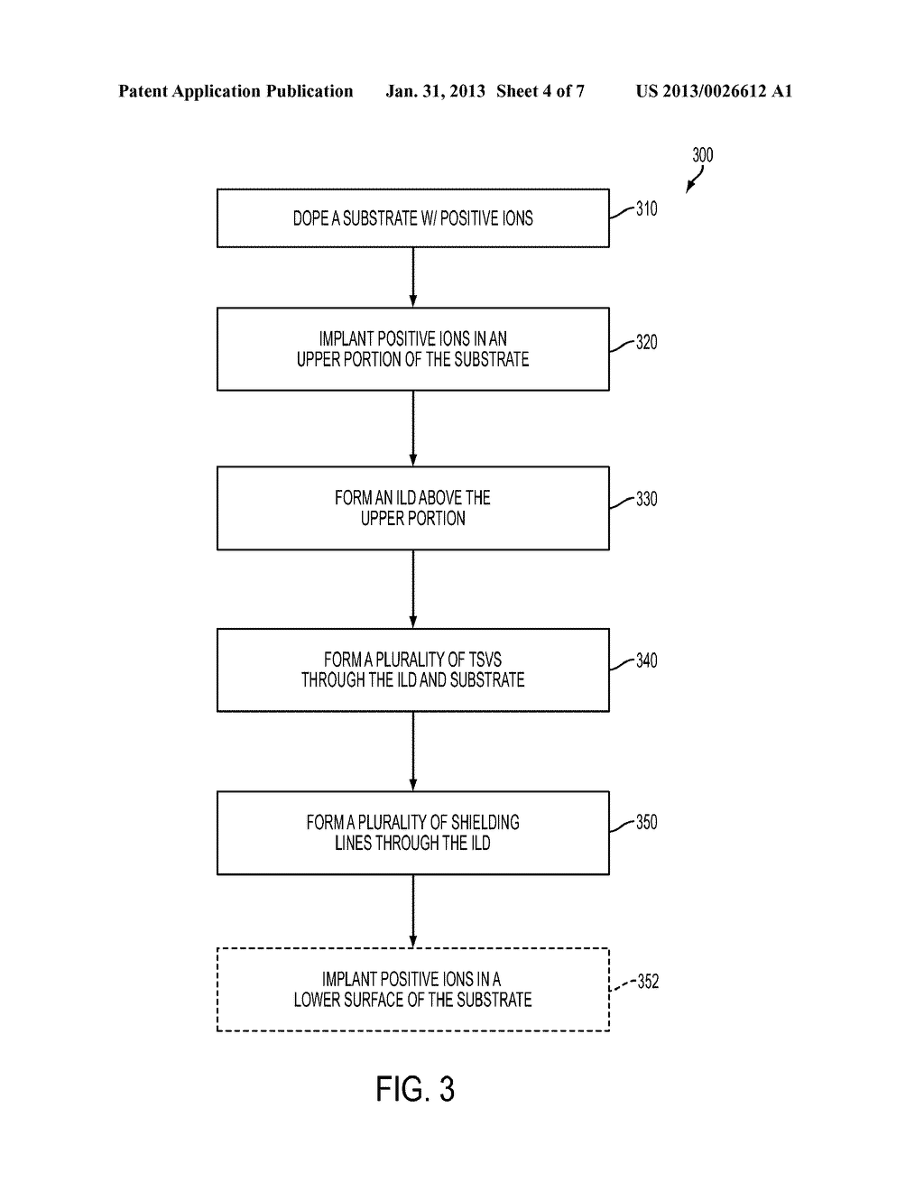 METHOD OF SHIELDING THROUGH SILICON VIAS IN A PASSIVE INTERPOSER - diagram, schematic, and image 05