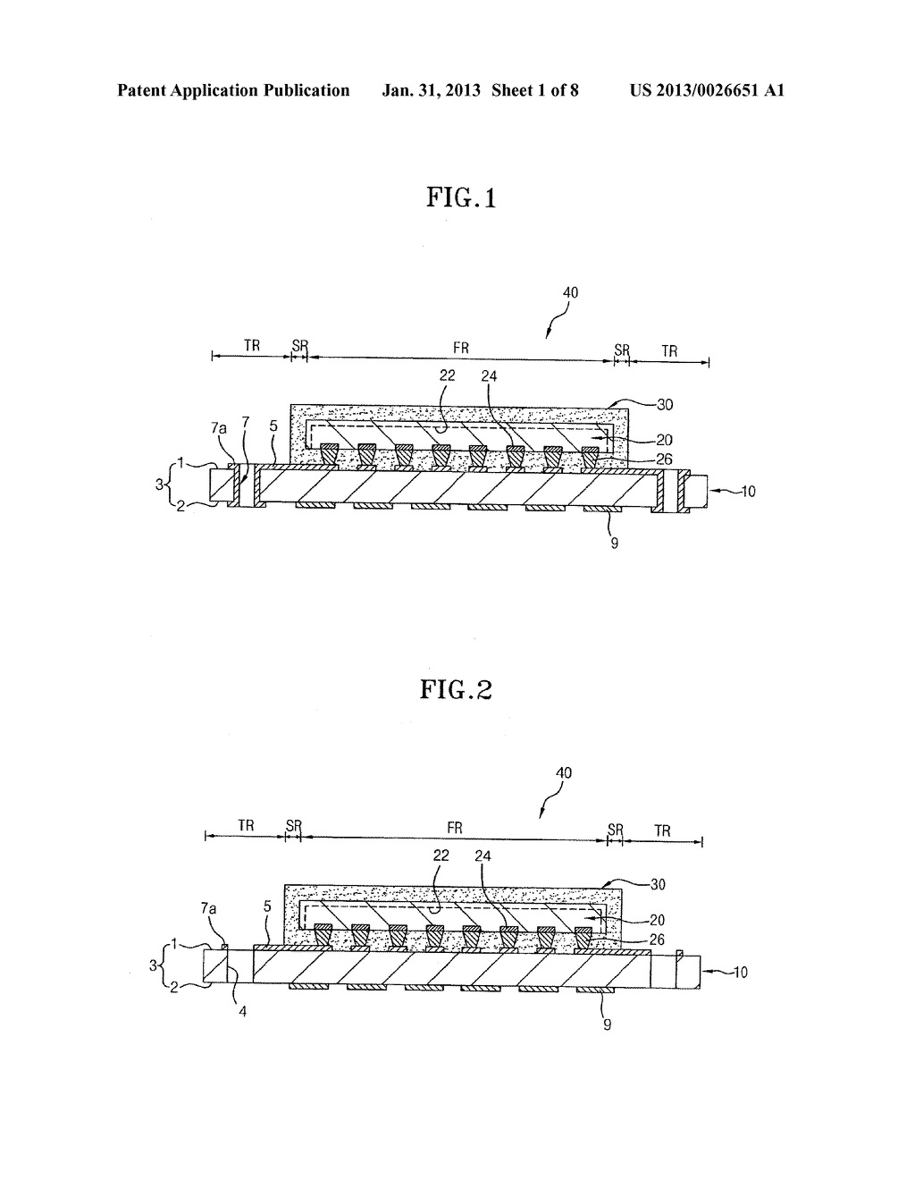 SEMICONDUCTOR PACKAGE AND STACKED SEMICONDUCTOR PACKAGE HAVING THE SAME - diagram, schematic, and image 02