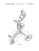 GOLF CART FOLDING DEVICE diagram and image