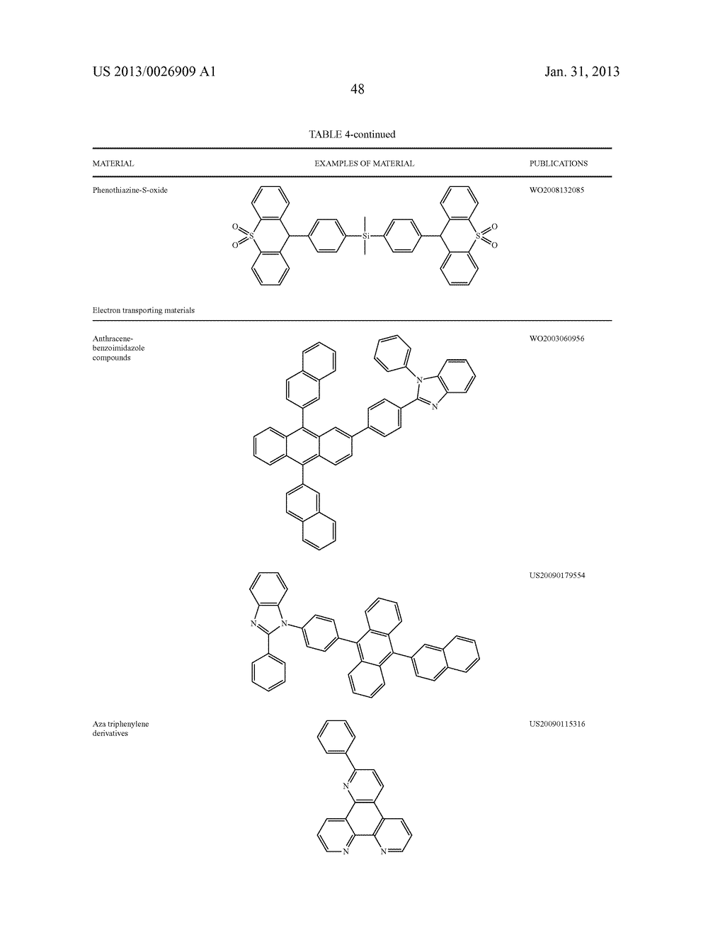 HOST MATERIALS FOR PHOSPHORESCENT OLEDS - diagram, schematic, and image 53