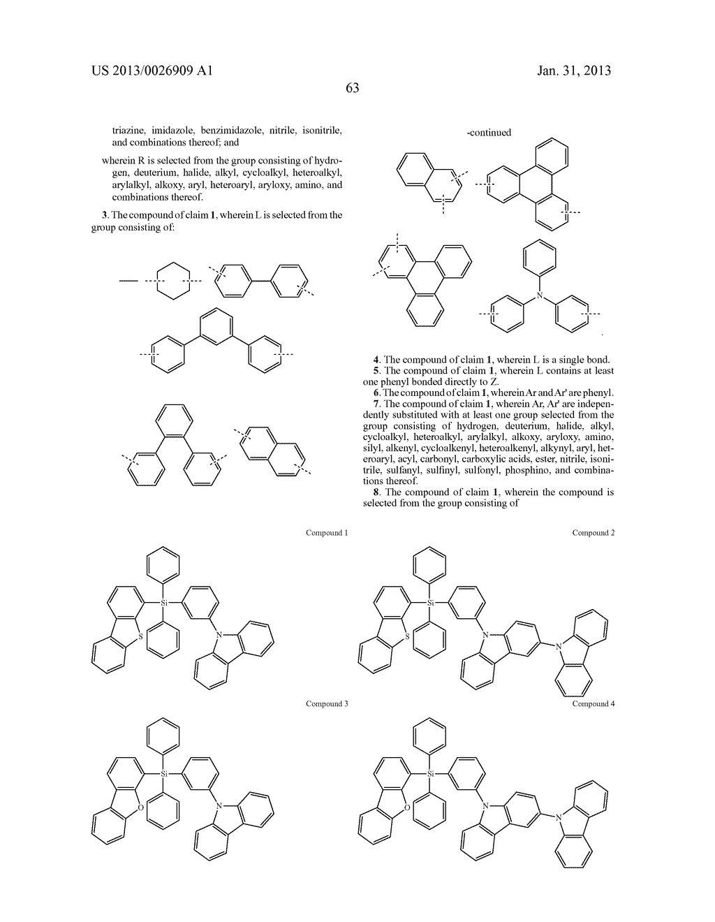 HOST MATERIALS FOR PHOSPHORESCENT OLEDS - diagram, schematic, and image 68