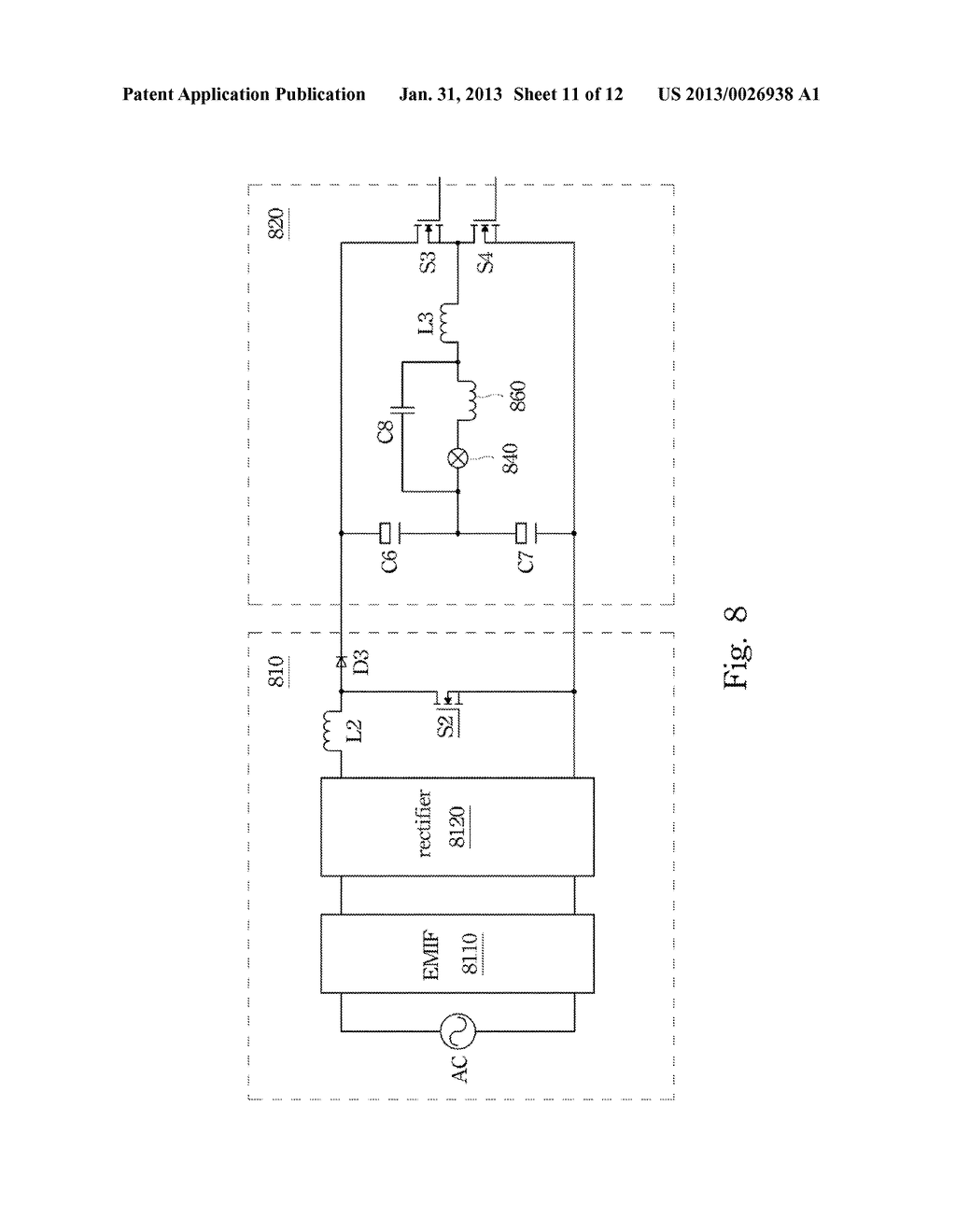 DISCHARGE LAMP SYSTEM AND METHOD FOR CONTROLLING DISCHARGE LAMP - diagram, schematic, and image 12