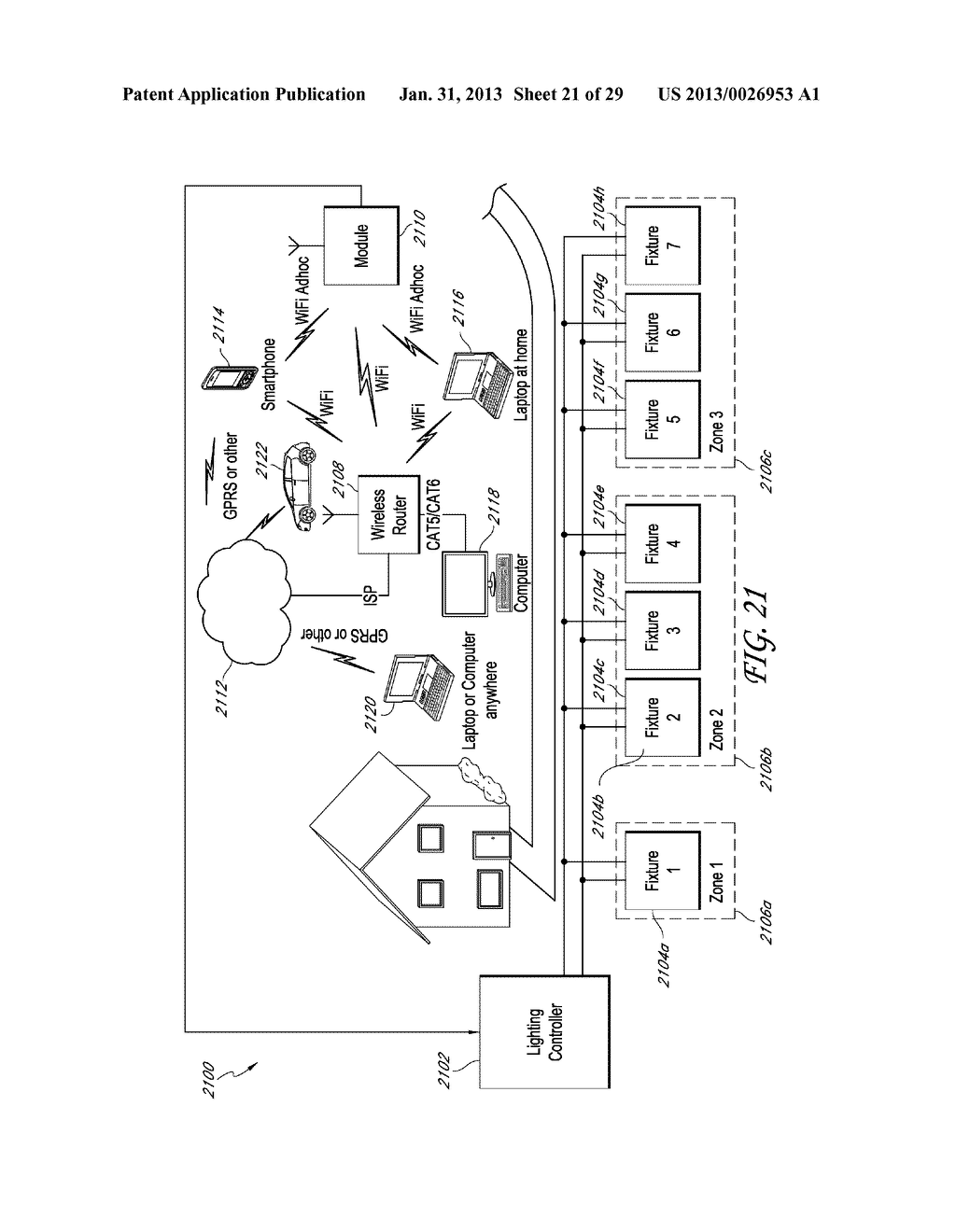 SYSTEMS AND METHODS FOR PROVIDING POWER AND DATA TO LIGHTING DEVICES - diagram, schematic, and image 22