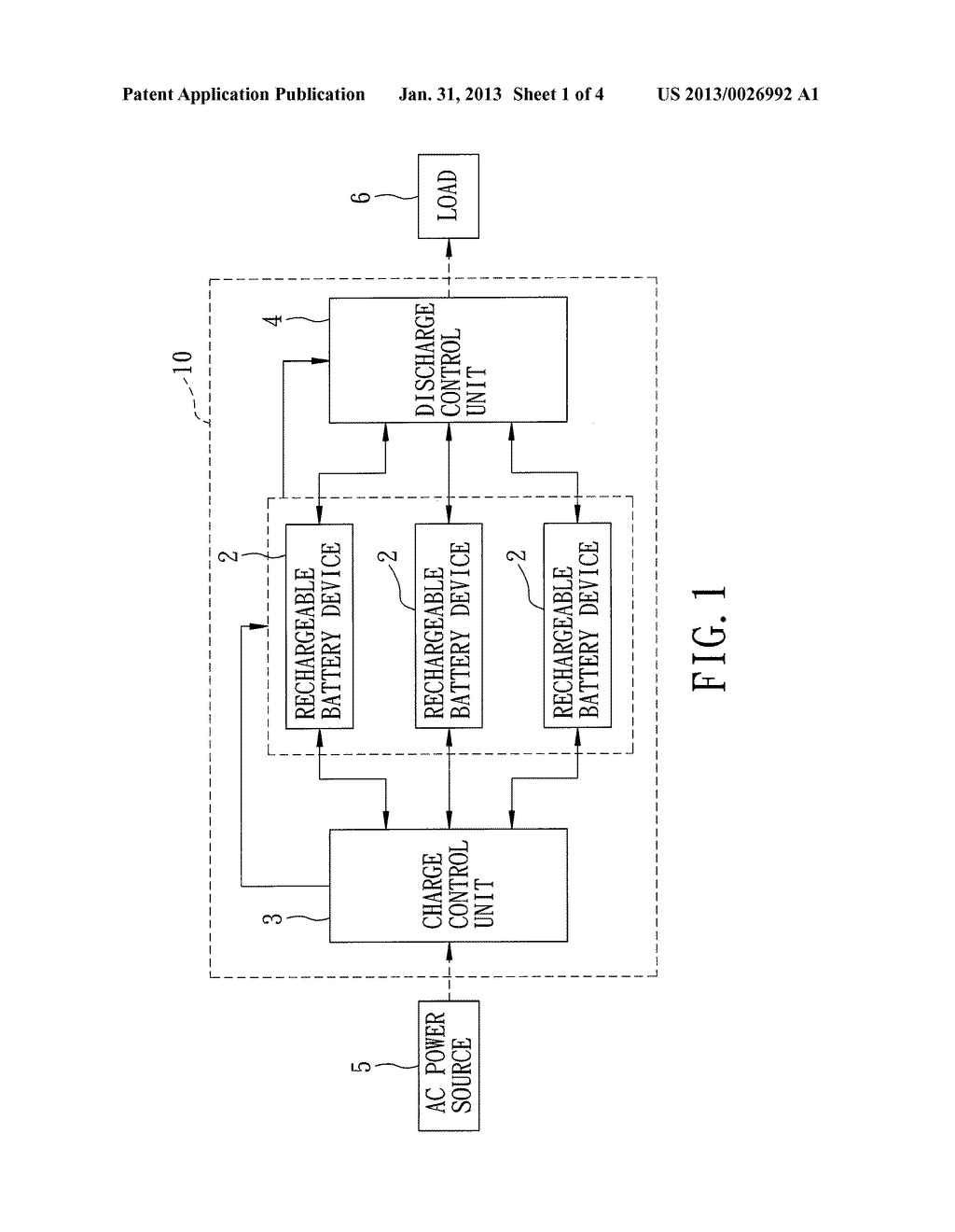 RECHARGEABLE BATTERY DEVICE, AND POWER SUPPLYING SYSTEM INCORPORATING THE     SAME - diagram, schematic, and image 02