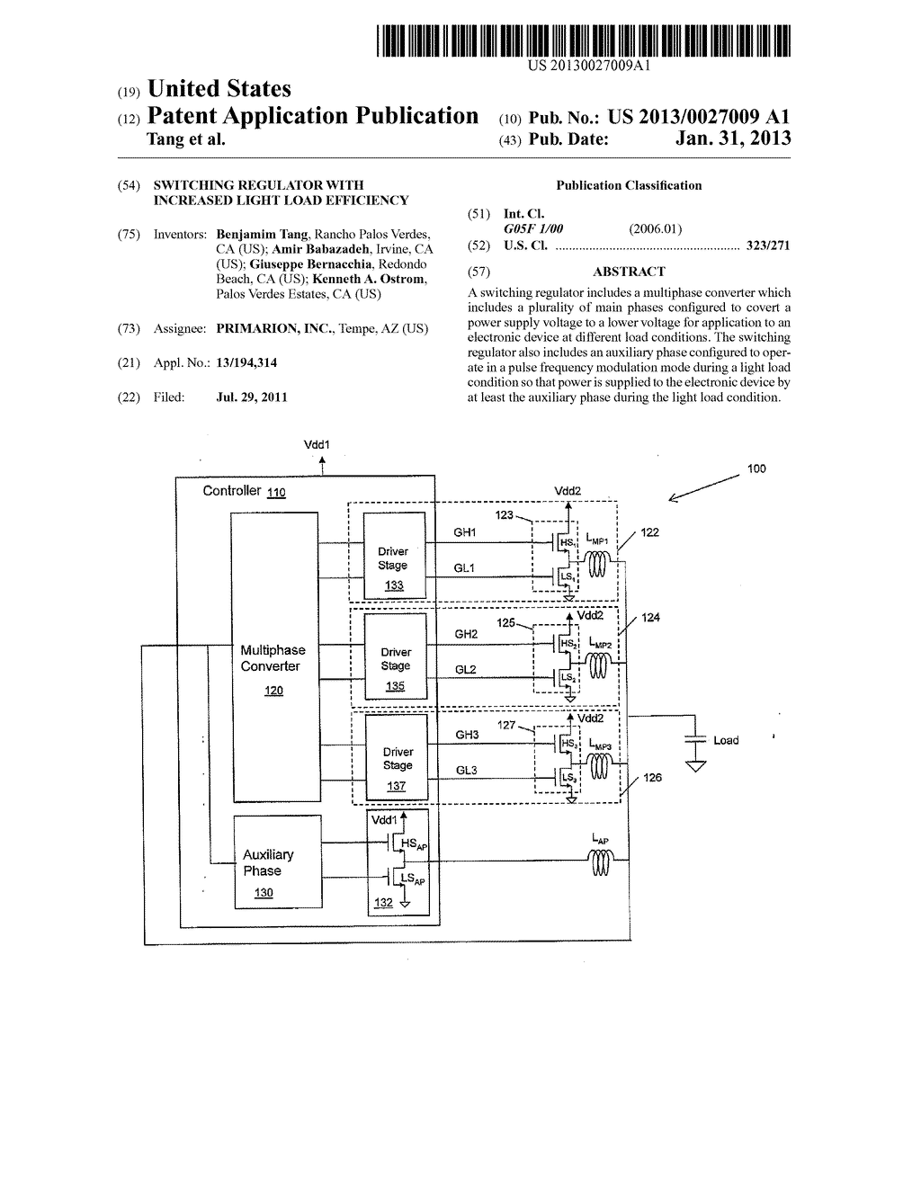 Switching Regulator with Increased Light Load Efficiency - diagram, schematic, and image 01