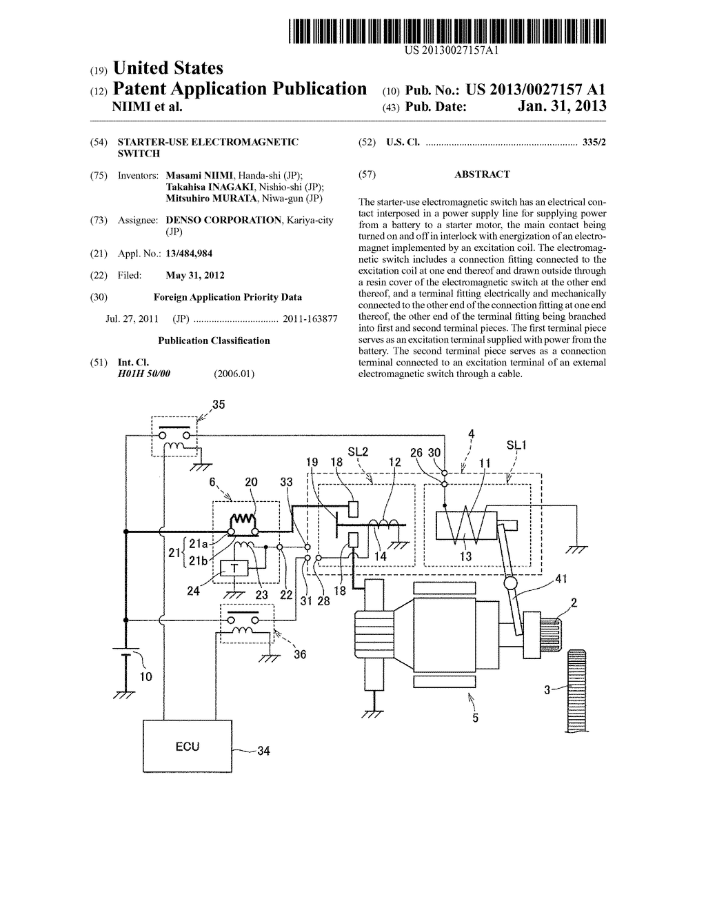 STARTER-USE ELECTROMAGNETIC SWITCH - diagram, schematic, and image 01