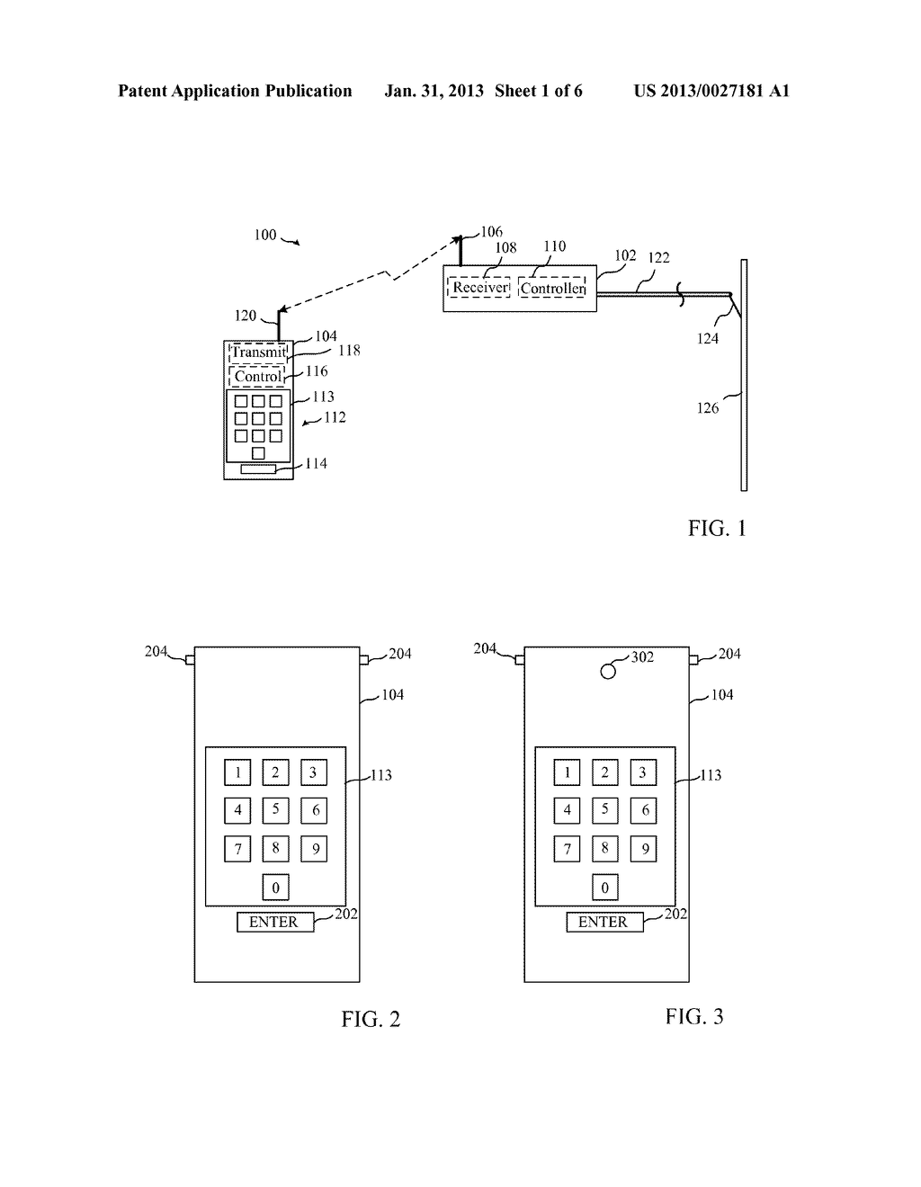 WIRELESS GARAGE DOOR OPENER KEYPAD UNIT AND A METHOD OF IMPLEMENTING A     GARAGE DOOR OPENER KEYPAD UINT - diagram, schematic, and image 02