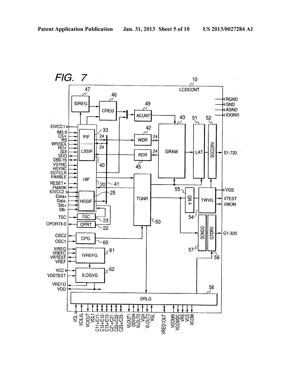 LIQUID CRYSTAL DISPLAY DRIVE AND CONTROL DEVICE, MOBILE TERMINAL SYSTEM,     AND DATA PROCESSING SYSTEM - diagram, schematic, and image 06