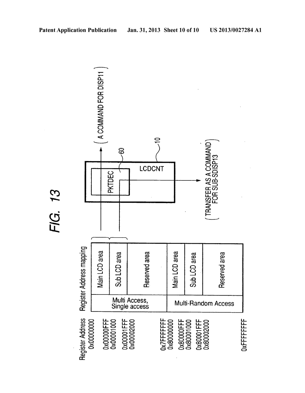LIQUID CRYSTAL DISPLAY DRIVE AND CONTROL DEVICE, MOBILE TERMINAL SYSTEM,     AND DATA PROCESSING SYSTEM - diagram, schematic, and image 11