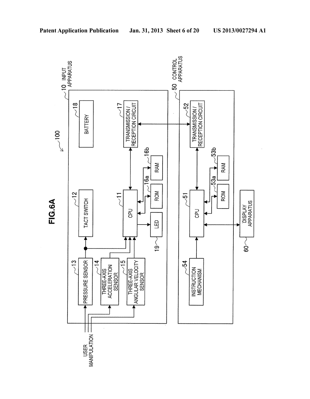 INPUT APPARATUS, INPUT METHOD, AND CONTROL SYSTEM - diagram, schematic, and image 07