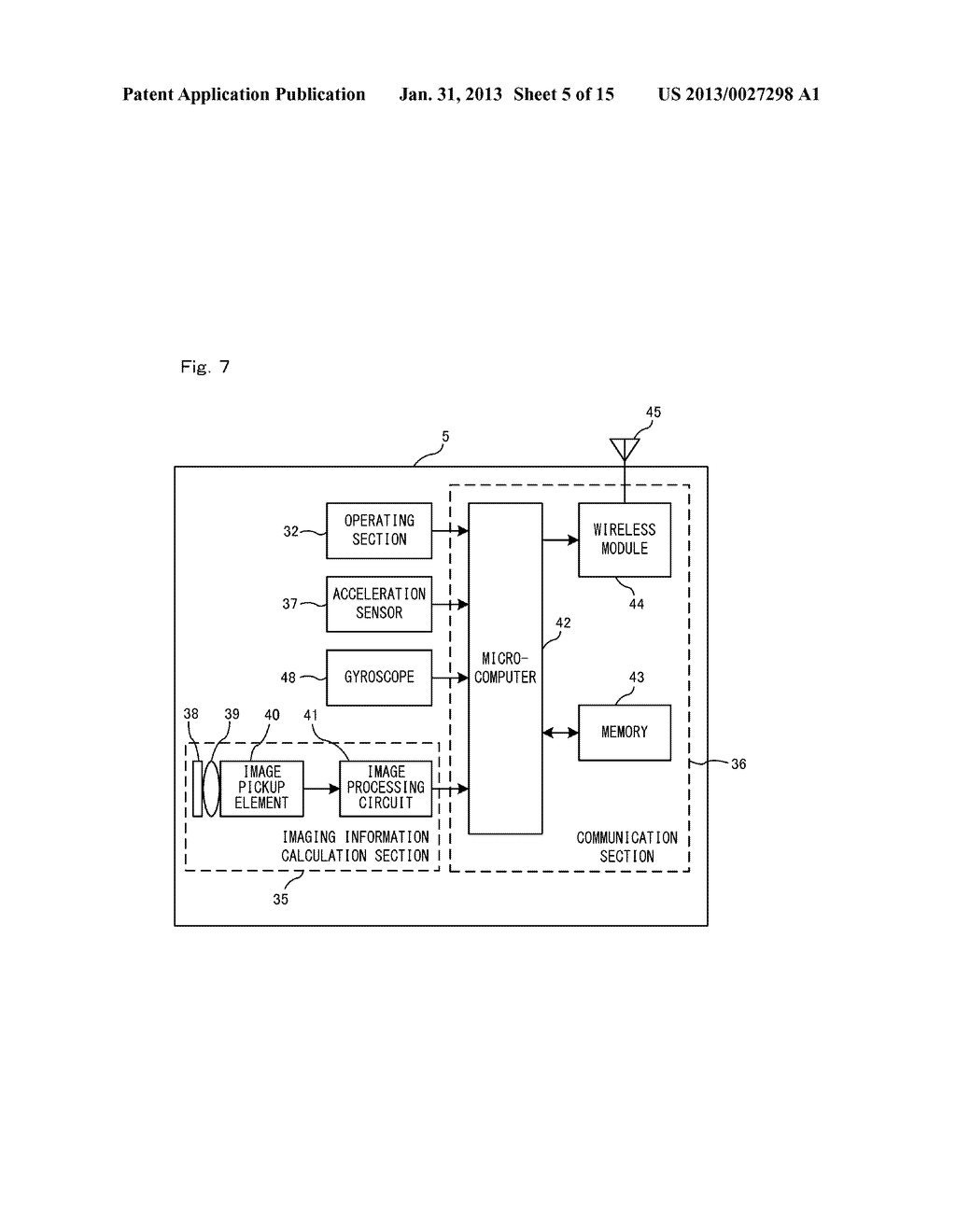 POINTING SYSTEM, INFORMATION PROCESSING SYSTEM, METHOD FOR SETTING     COORDINATE SYSTEM, ETC., INFORMATION PROCESSING DEVICE, AND STORAGE     MEDIUM STORING INFORMATION PROCESSING PROGRAM - diagram, schematic, and image 06