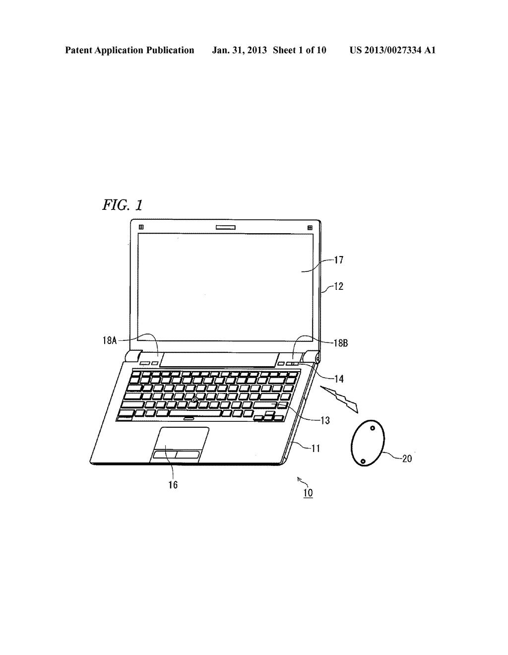 INFORMATION INPUT DEVICE, INFORMATION INPUT DEVICE CONTROL METHOD, AND     COMPUTER READABLE MEDIUM - diagram, schematic, and image 02