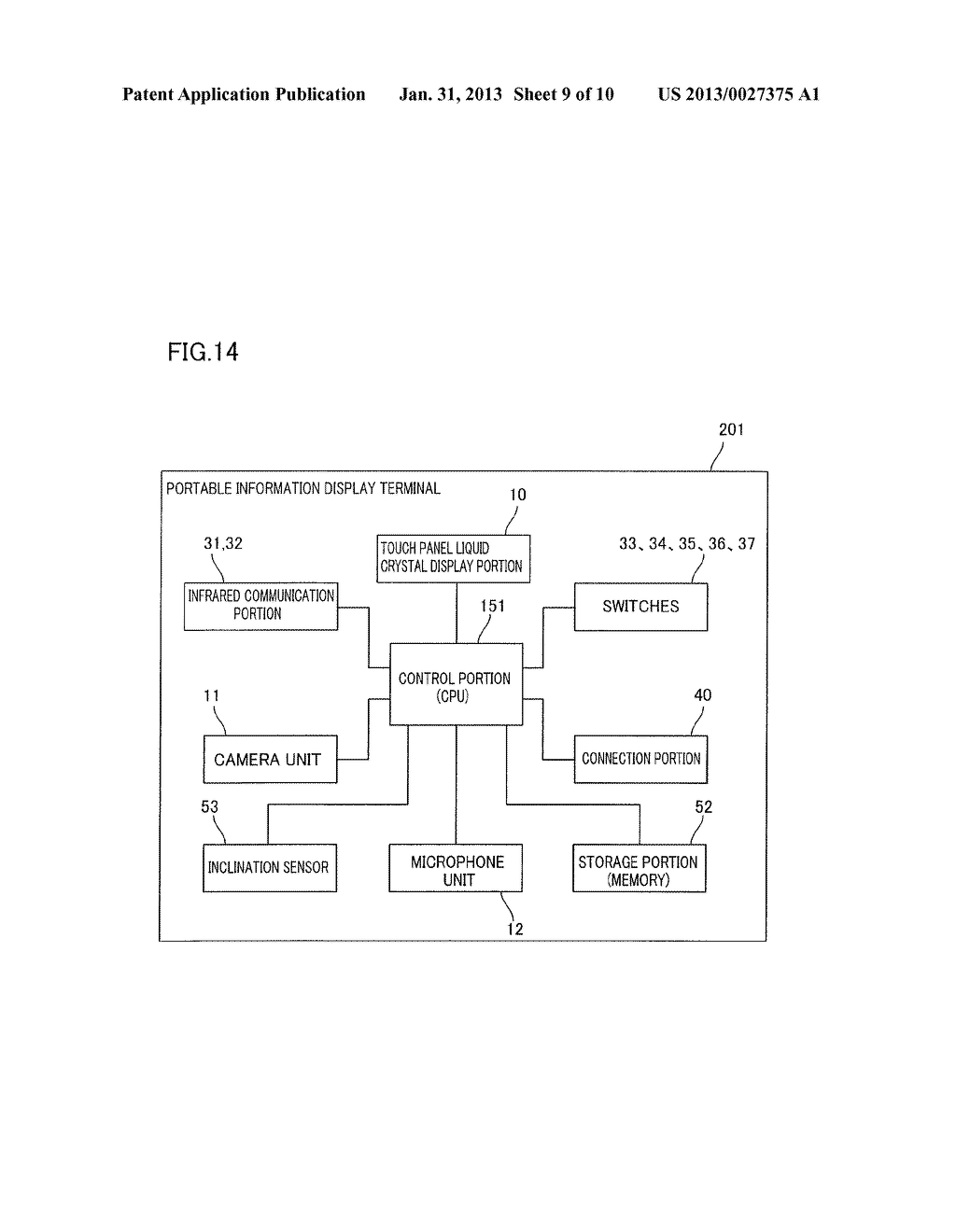 Portable Information Display Terminal - diagram, schematic, and image 10