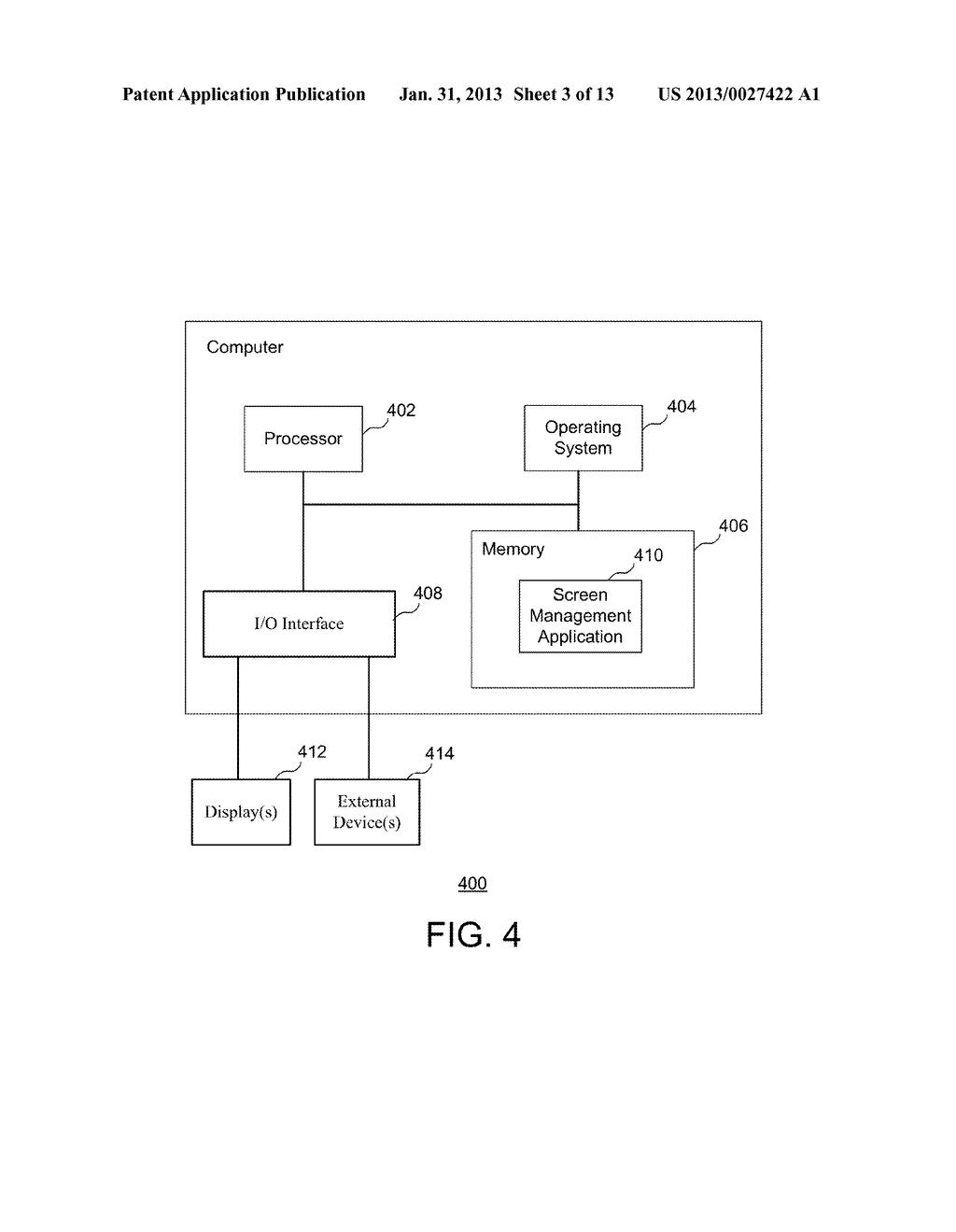 EXTENDING A DISPLAY AREA OF A COMPUTER - diagram, schematic, and image 04