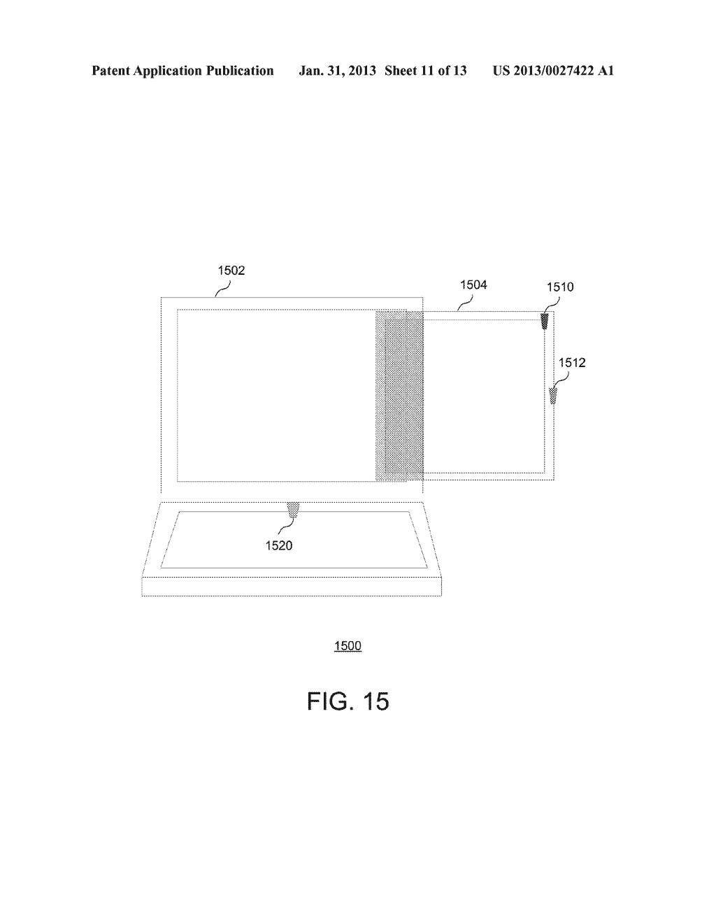 EXTENDING A DISPLAY AREA OF A COMPUTER - diagram, schematic, and image 12