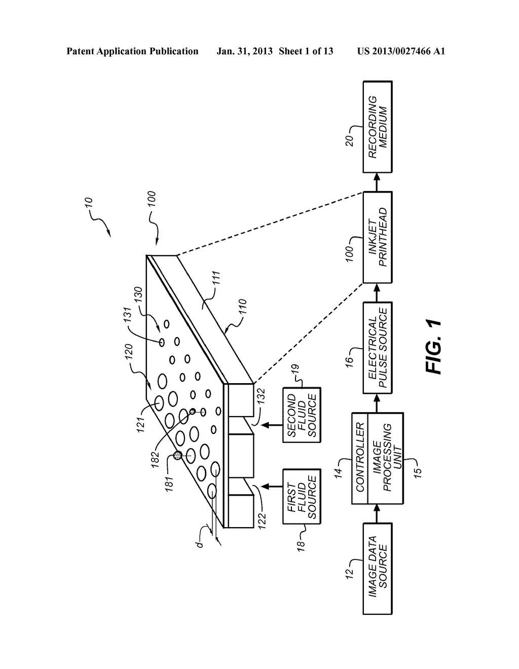 INKJET PRINTHEAD WITH LAYERED CERAMIC MOUNTING SUBSTRATE - diagram, schematic, and image 02