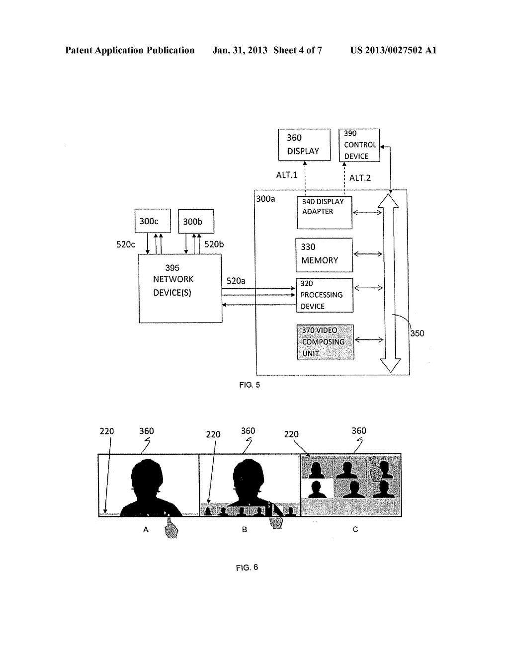 METHOD, COMPUTER-READABLE STORAGE MEDIUM, AND APPARATUS FOR MODIFYING THE     LAYOUT USED BY A VIDEO COMPOSING UNIT TO GENERATE A COMPOSITE VIDEO     SIGNAL - diagram, schematic, and image 05