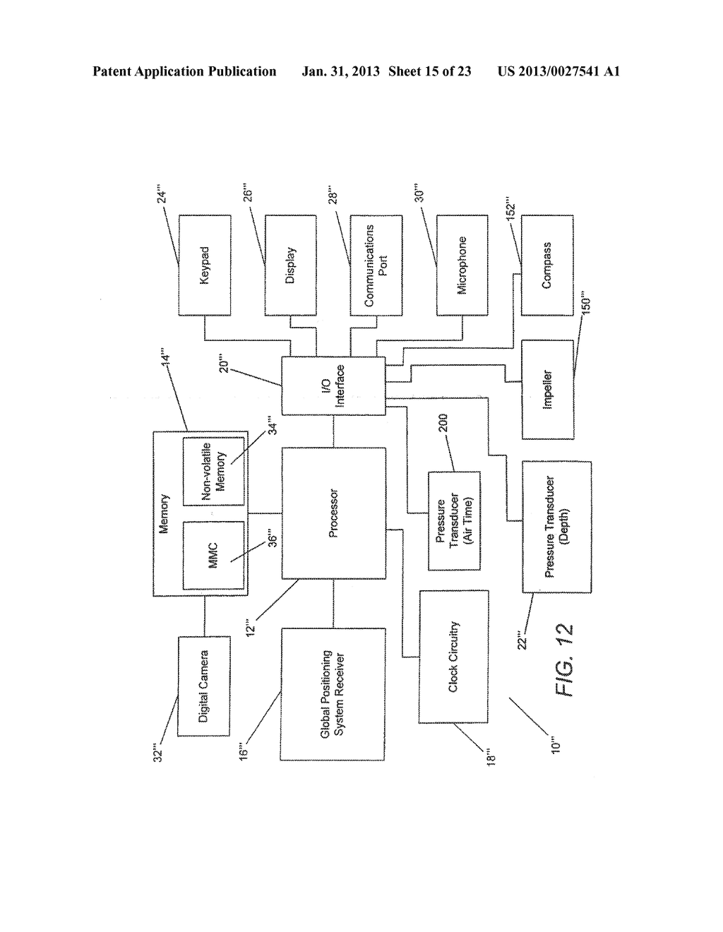 DIVE COMPUTER WITH GLOBAL POSITIONING SYSTEM RECEIVER - diagram, schematic, and image 16