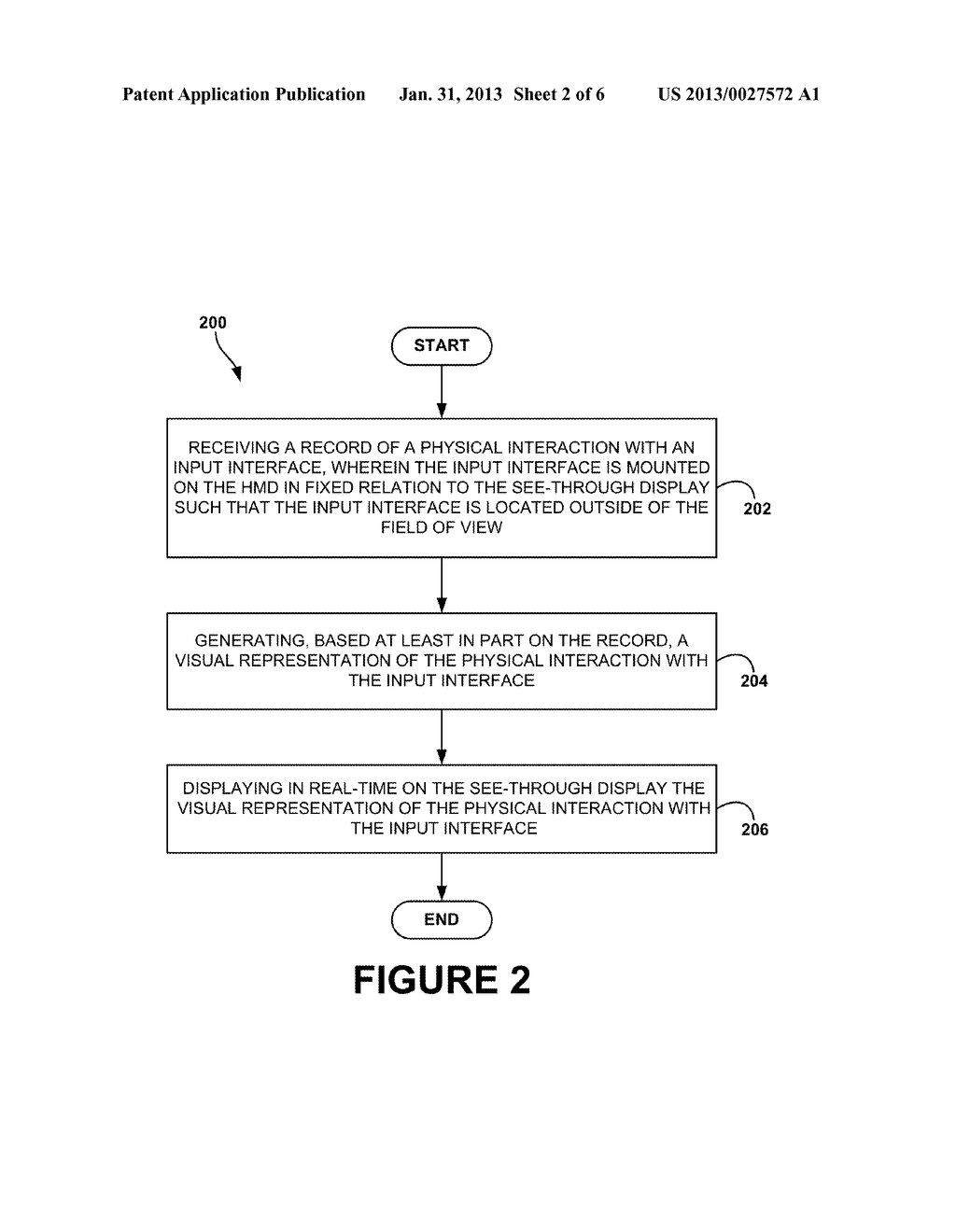 Head-Mounted Display That Displays A Visual Representation Of Physical     Interaction With An Input Interface Located Outside Of The Field Of View - diagram, schematic, and image 03