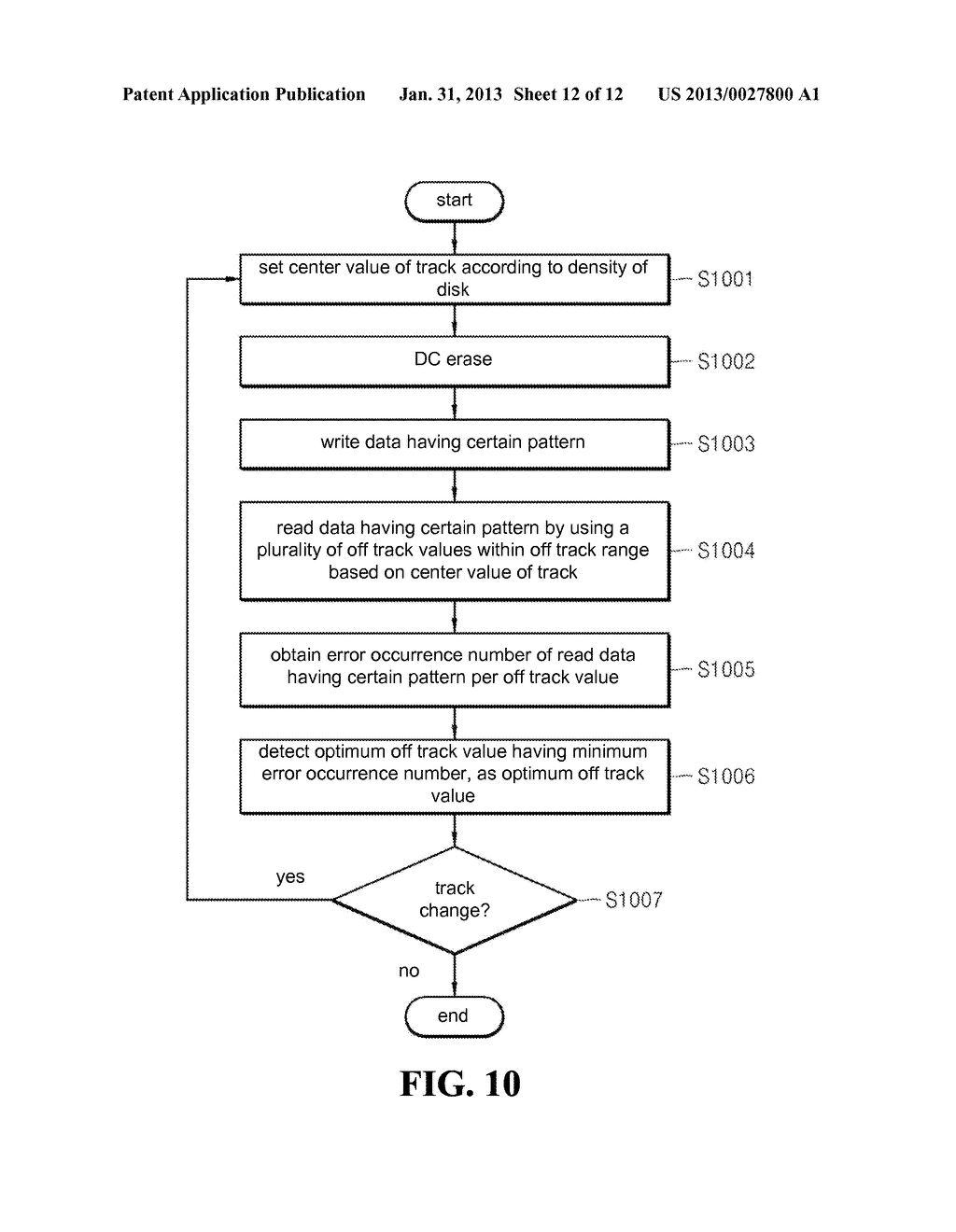 METHOD OF TUNING SKEW BETWEEN READ HEAD AND WRITE HEAD AND STORAGE DEVICE     THEREOF - diagram, schematic, and image 13