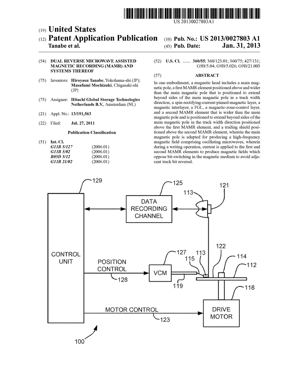 DUAL REVERSE MICROWAVE ASSISTED MAGNETIC RECORDING (MAMR) AND SYSTEMS     THEREOF - diagram, schematic, and image 01