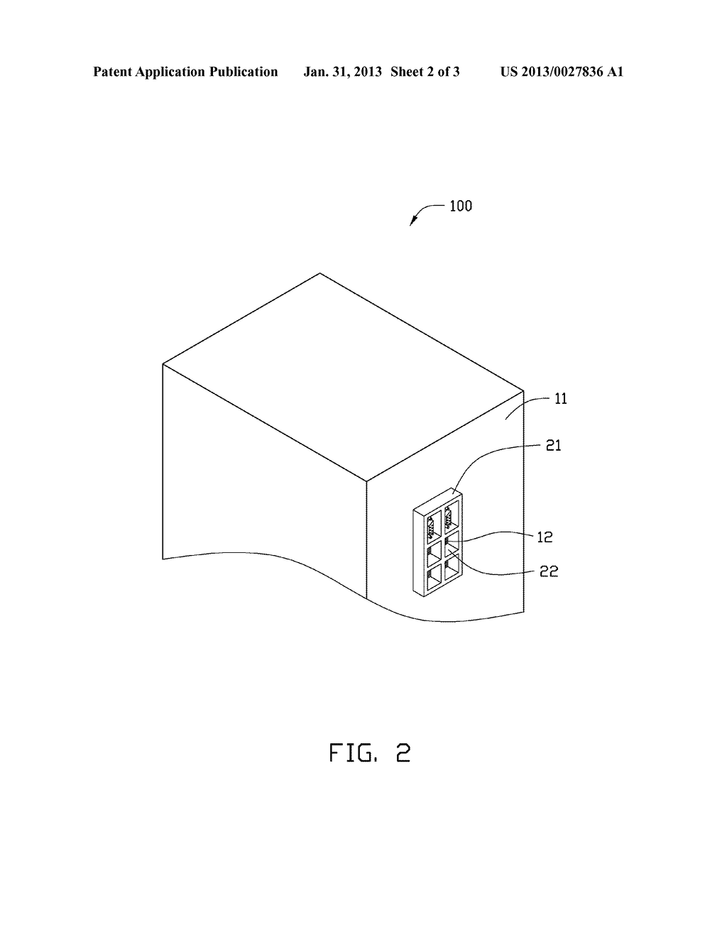 STATIC DISCHARGE ISOLATION DEVICE AND COMPUTER CASE ASSEMBLY WITH SAME - diagram, schematic, and image 03