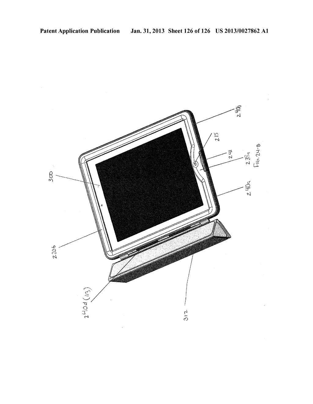 HOUSING FOR ENCASING A TABLET COMPUTER - diagram, schematic, and image 127